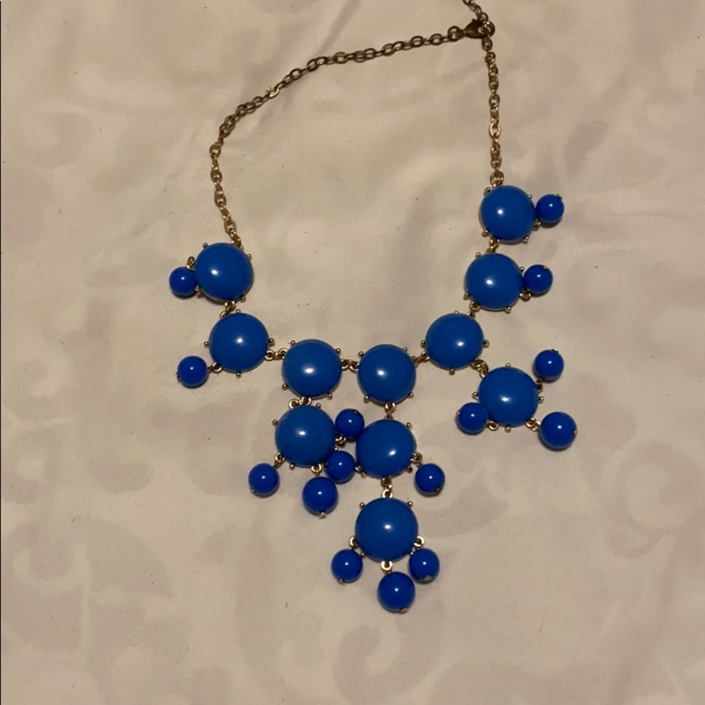 Blue statement necklace